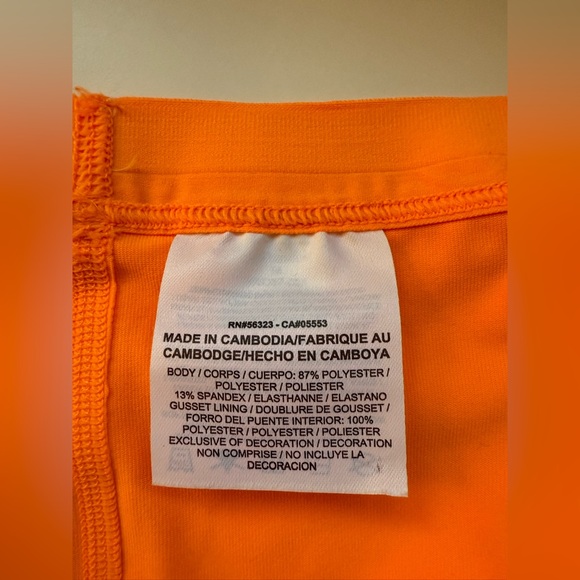 Nike Women's Golf Shorts Bright Orange Size Medium - Picture 5 of 6